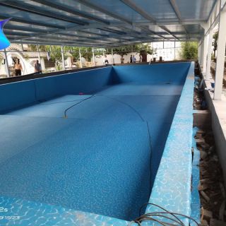 河北邯鄲市泳池膠膜施工案例 